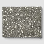 Silver Glitter 25th Wedding Jubileum Gastenboek (Achterkant)