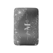 Silver Glitter Badmat (Voorkant Verticaal)