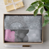 Silver Glitter & Balloons Paris Eiffel Tower Party Tissuepapier (Geschenk)