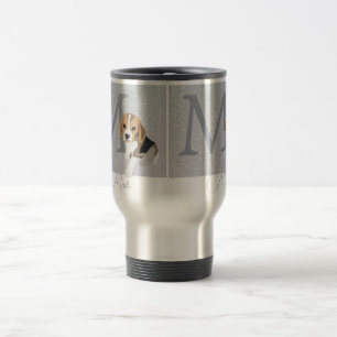 Silver Glitter Beagle Dog Owner and Proud Monogram Reisbeker