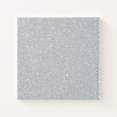 Silver Glitter Beagle Hondenliefhebbers Aangepast  Notitieboek (Achterkant)