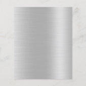 Silver Glitter Beauty Salon Flyer (Achterkant)