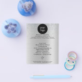 Silver Glitter Beauty Salon Flyer (Enkel)