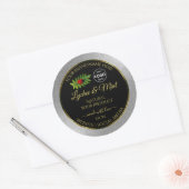Silver Glitter Black Product Labels Ladybug Logo (Envelop)