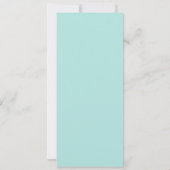 Silver Glitter Bleek Turquoise Folie 50th Birthday Kaart (Achterkant)