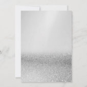 Silver Glitter Bokeh, Baby shower van pompoen Kaart (Achterkant)