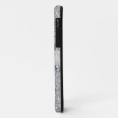 Silver Glitter Bric Brac Monogram Case-Mate iPhone Case (Achterkant/links)
