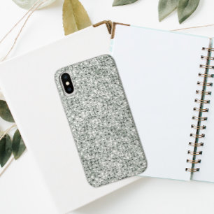 Silver Glitter iPhone X Hoesje