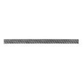 Silver Glitter Chevron Black Pattern Lint (Voorkant)