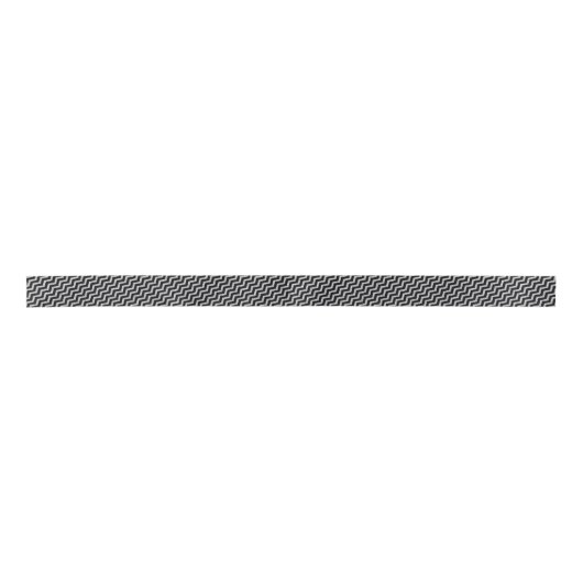Silver Glitter Chevron Black Pattern Lint (Voorkant)