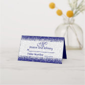 Silver Glitter Confetti en Royal Blue (Voorkant)
