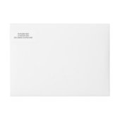Silver Glitter Confetti Wrap Around Label (Voorkant)