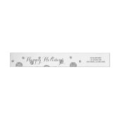 Silver Glitter Confetti Wrap Around Label (Individueel)