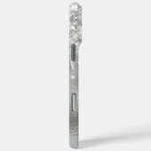 Silver Glitter Drips Glam-handtekening Case-Mate iPhone Case (Achterkant / Rechts)