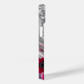 Silver glitter druppelt de floraalnaam Case-Mate iPhone case (Achterkant / Rechts)