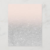 Silver glitter elegant fotobudget Sweet 16 (Achterkant)