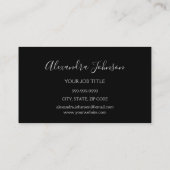 Silver Glitter en Sparkle Eyelash Extension Visitekaartje (Achterkant)