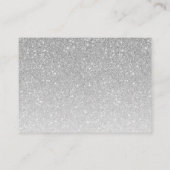 Silver Glitter Fancy Script Detail Informatiekaartje (Achterkant)