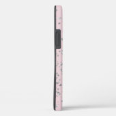 Silver Glitter Flakes en Blush Case-Mate iPhone Case (Achterkant / Rechts)