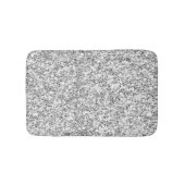 Silver Glitter Gedrukt Badmat (Voorkant)