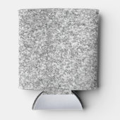 Silver Glitter Gedrukt Blikjeskoeler (Voorkant)