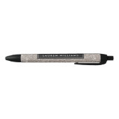 Silver Glitter gepersonaliseerde pen (Bodem)
