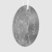 Silver Glitter Glam Bling Personalized (devant)