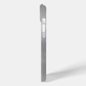 Silver Glitter Glam Bling Personalized Metallic Case-Mate iPhone Case (Achterkant / Links)