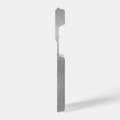 Silver Glitter Glam Bling Personalized Metallic iPhone Hoesje (Linkerkant)