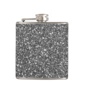 Silver Glitter Heupfles (Voorkant)