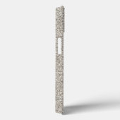Silver Glitter INITIALEN Glam Luxury Modern Cool Case-Mate iPhone Case (Achterkant / Rechts)