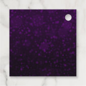 Silver Glitter-kerstabel en -lint Bedankjes Labels (Achterkant)