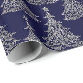 Silver Glitter kerstboompapier Cadeaupapier (Rol Hoek)