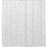 Silver Glitter Kijk Douchegordijn (Voorkant)