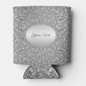 Silver Glitter Lijst Koelbox Blikjeskoeler (Voorkant)
