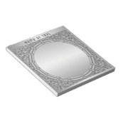 Silver Glitter Lijst Notitieblok (Schuin)