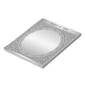 Silver Glitter Lijst Notitieblok (Gedraaid)