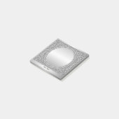 Silver Glitter Lijst Opmerkingen Post-it® Notes (Schuin)