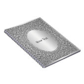 Silver Glitter Lijst spiraal Notitieboek (Rechterzijde)