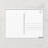 Silver Glitter Look Dank je Briefkaart (Achterkant)