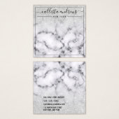 Silver Glitter Marble Ombre Earring Display Kaart (Voorkant /achterkant)
