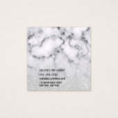 Silver Glitter Marble Ombre Earring Display Kaart (Achterkant)