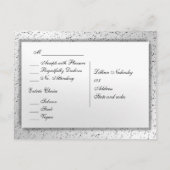 Silver Glitter Menu RSVP (Achterkant)
