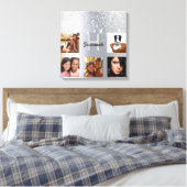 Silver glitter-monogram voor fotocollage canvas afdruk (Insitu (Slaapkamer))