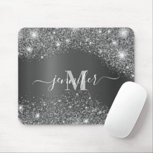 Silver Glitter Muismat