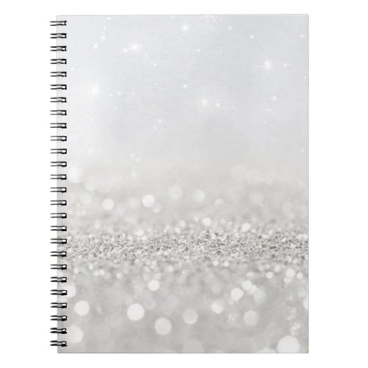 Silver Glitter Notitieboek (Voorkant)