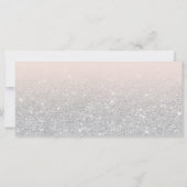 Silver glitter ombre roze gift certificate logo (Achterkant)