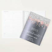 Silver glitter pink beauty Lounge appoints 2022 Planner (Display)
