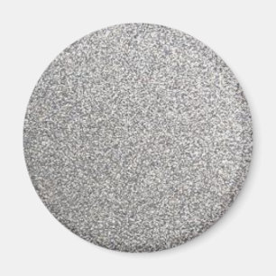 SILVER GLITTER PRINT MAGNET MAGNEET