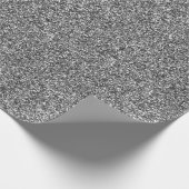 Silver Glitter Print wrappers Cadeaupapier (Hoek)